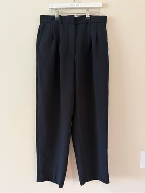 Wilfred Black Pleated Dress Pants